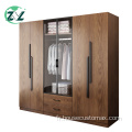 Armoire murale de chambre à coucher Armoire de garde-robe en bois à deux portes